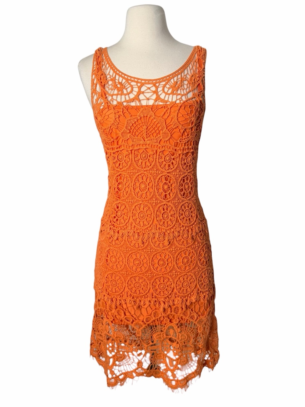PINKY Orange Crochet with lining size MEDIUM.